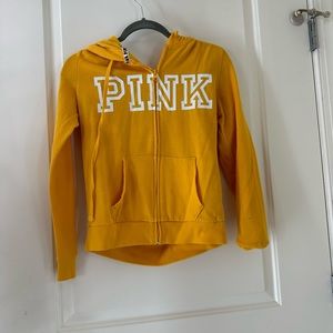 Yellow PINK zip up